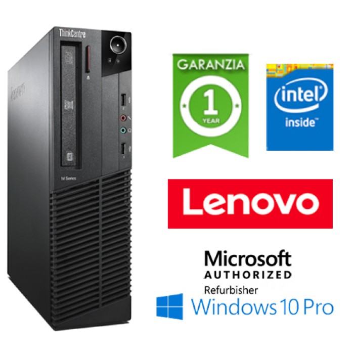 Pc Lenovo Thinkcentre M Intel Pentium G32 3 0ghz 4gb Ram 250gb Dvd Windows 10 Professional Sff 3i Media Voti 5 5 Ricondizionato Rigenerato Prezzo Offerta