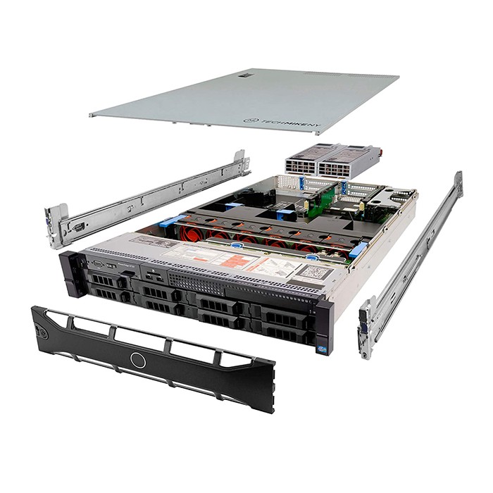 Server Dell PowerEdge R720 (2) Xeon Deca Core E5-2650L V2 1.7Ghz 25Mb Cache 48Gb Ram 4Tb Perc H710mini (2) PSU