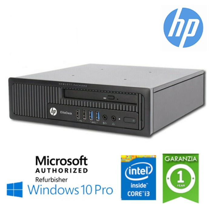 PC HP EliteDesk 800 G1 USDT Core i3-4330 3.5GHz 4Gb Ram 320Gb DVD-RW Windows 10 Professional