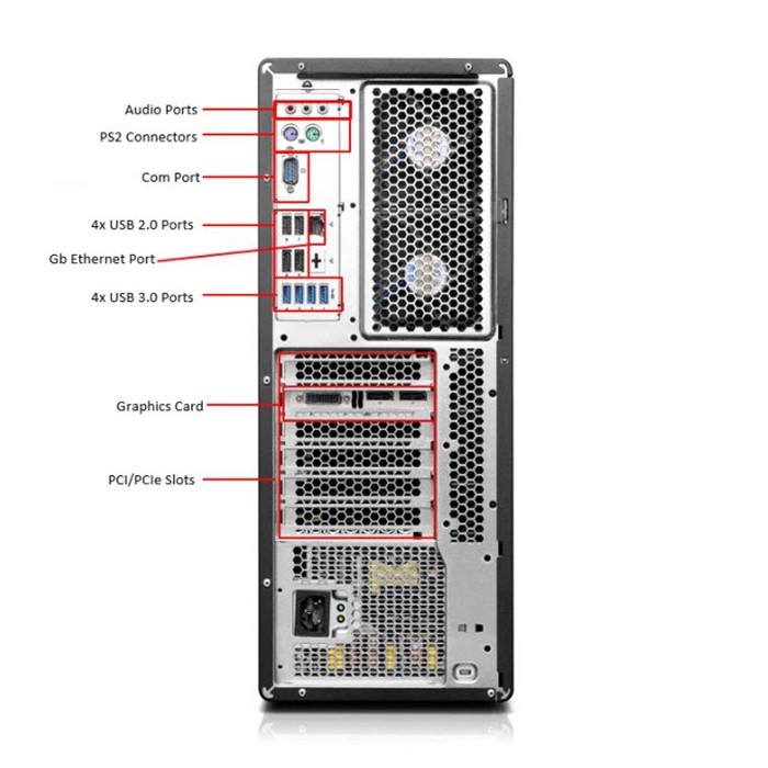 Workstation Lenovo ThinkStation P500 Xeon E5-1620 V3 32Gb 512Gb SSD Quadro K2000 2Gb Windows 10 Pro