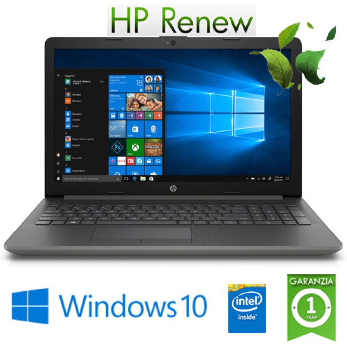 Notebook HP 15-da0193nl Intel Celeron N4000 1.1GHz 4Gb 128Gb SSD 15.6' HD DVD-RW Windows 10 HOME