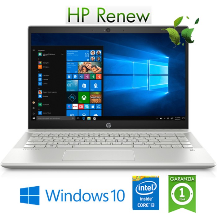 Notebook HP Pavilion 14-ce1009nl i3-8145U 4Gb 128Gb SSD 14' FHD Windows 10 HOME