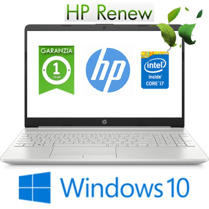 Notebook HP 15-dw0015nl Core i7-8565U 1.8GHz 8Gb 512Gb SSD 15.6' HD LED Geforce MX130 2Gb Windows 10 HOME