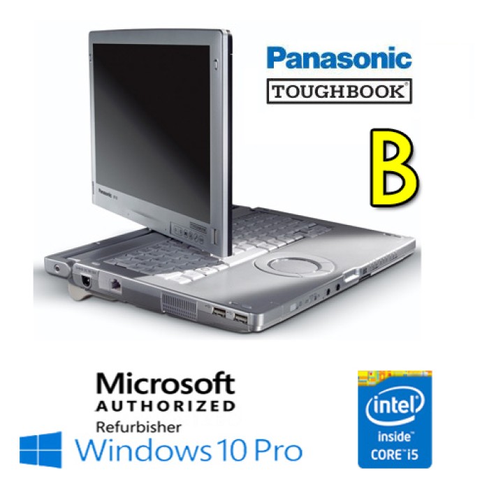 Notebook Panasonic Toughbook CF-C1 Core i5-2520M 4Gb 500Gb 12.1' Touchscreen Windows 10 Professional [Grade B]