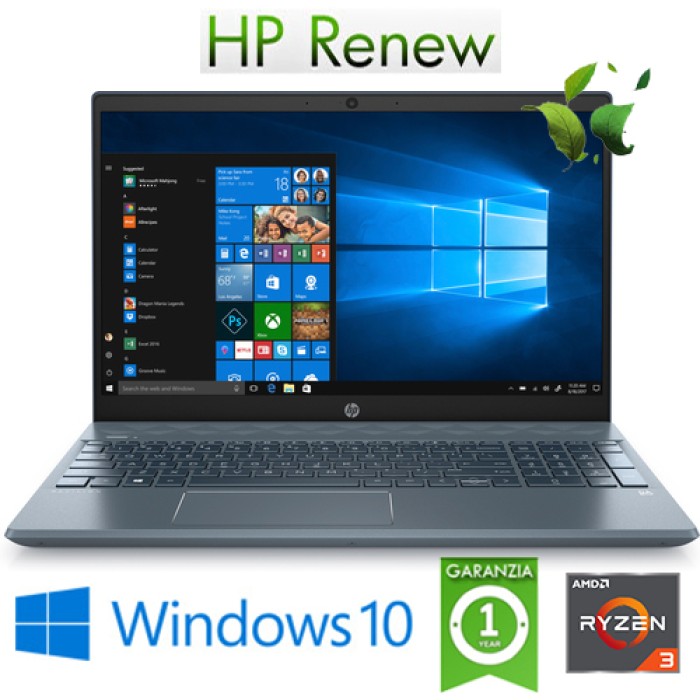 Notebook HP Pavilion 15-CW1038NL RYZEN3-3300U 8Gb 1128Gb SSD 15.6' FHD Windows 10 HOME
