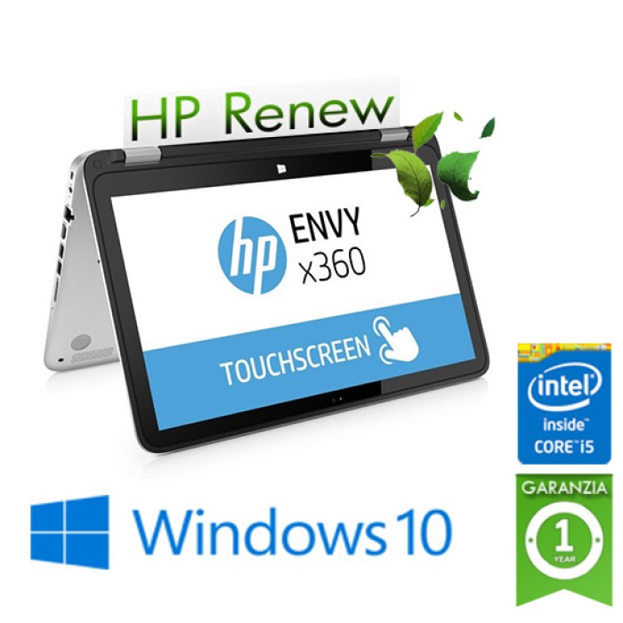 Notebook HP Envy X360 15-CN1000NL Core i5-8265U 16Gb 512Gb SSD 15.6' FHD TS GeForce MX 150 4GB Windows 10 HOME