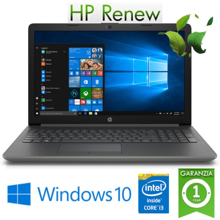 Notebook HP 15-da0102nl Core i3-7020U 2.30GHz 8Gb 1Tb+16Gb SSD 15.6' HD Windows 10 HOME
