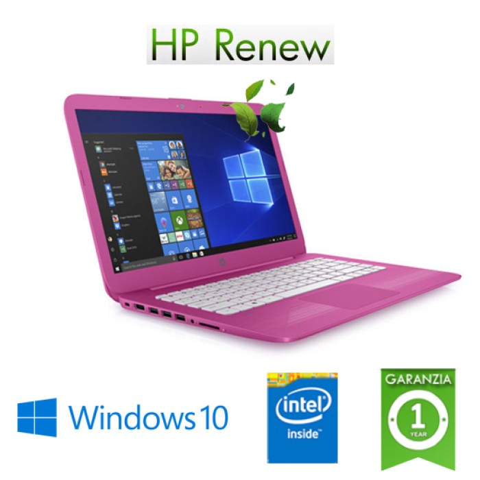 Notebook HP Stream 14-ax030nl CEL N3060 4Gb 64GB eMMC 14' HD BV LED Windows 10 HOME
