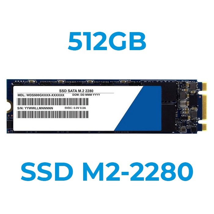 Upgrade a 512GB SSD M2