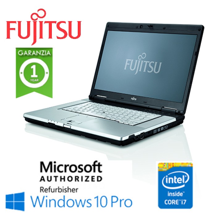 Notebook Fujitsu Celsius H710 Core i7-2640M 8Gb 256Gb DVD-RW 15.6' Nvidia Quadro 1000M 2GB Win. 10Professional