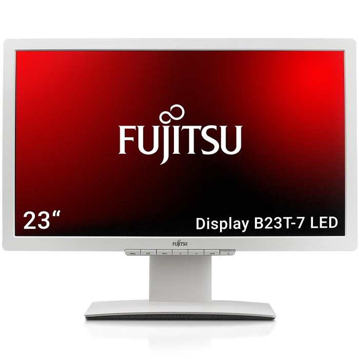 Monitor Fujitsu B23T-7 LED 23 Pollici 1920x1080 Full-HD USB VGA DVI DP White