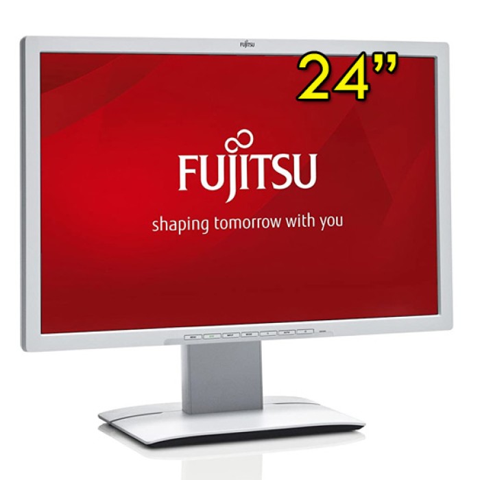 Monitor PC LCD 24 Pollici Fujitsu P24W-7 ECO FHD USB LED 1920X1200 Wide 