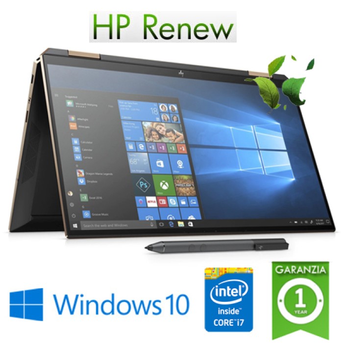 Notebook Convertibile HP Spectre x360 13-aw0011nl Core i7-1065G7 16Gb 512Gb SSD 13.3' FHD Windows 10 HOME