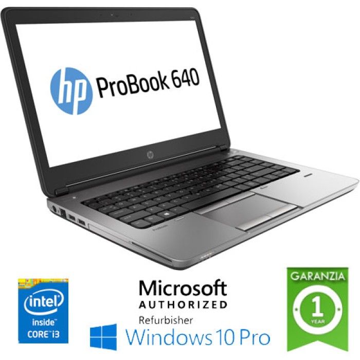Notebook HP ProBook 640 G2 Core i3-6100U 8Gb 500Gb 14.1' HD AG LED Windows 10 Professional
