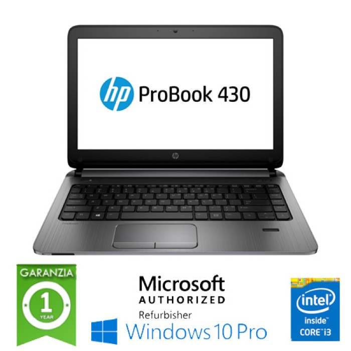 Notebook HP ProBook 430 G2 Core i3-5010U 8Gb 500Gb 13.3' HD LED WEBCAM Windows 10 Pro 