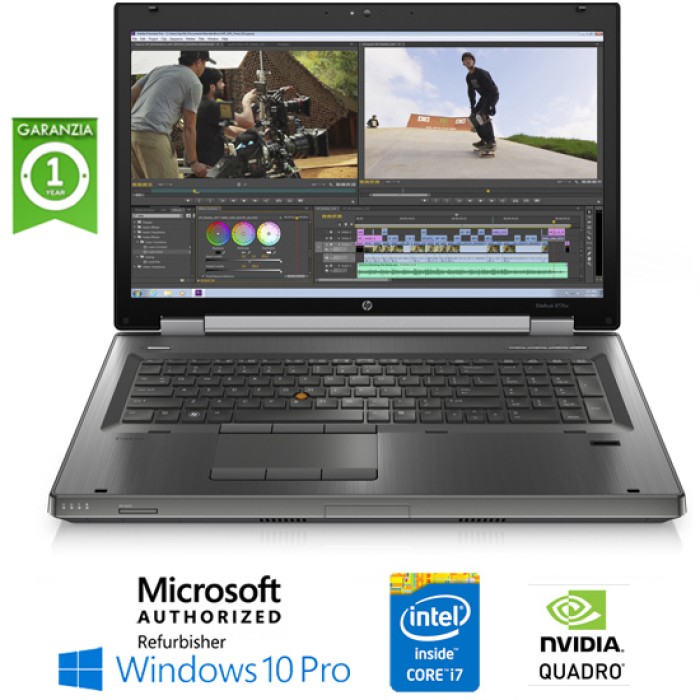 Workstation HP EliteBook 8570w Core i7-3720QM 16Gb 256Gb SSD 15.6' QUADRO 2000M 2Gb Windows 10 Professional