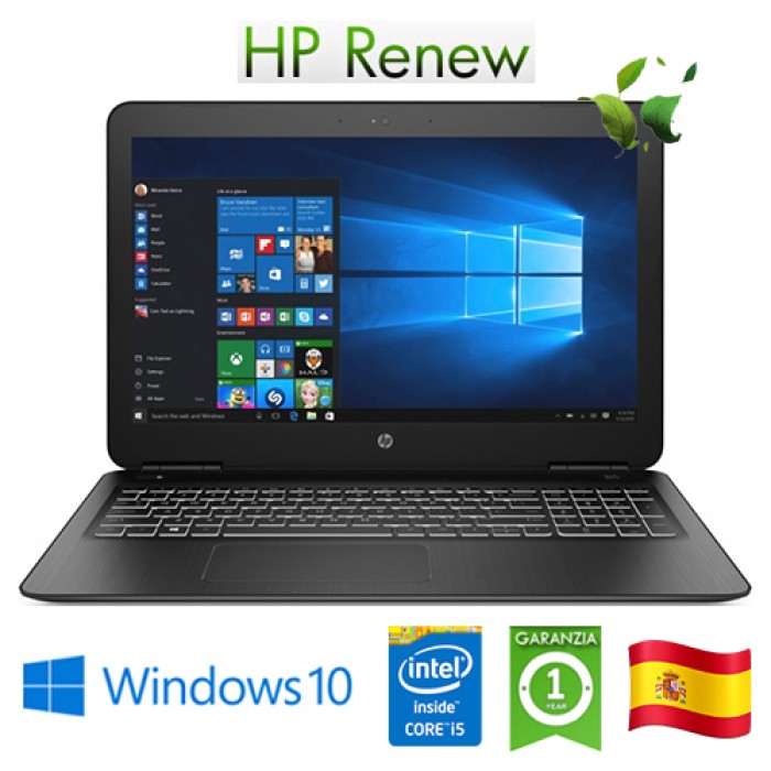 Notebook HP 15-bc507ns i5-9300H 8Gb 512Gb SSD 15.6' NVIDIA GeForce GT1050 3GB Win 10 HOME [LINGUA SPAGNOLA]