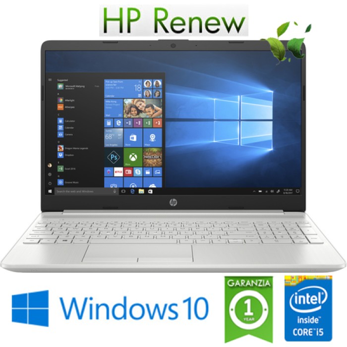 Notebook HP 15-dw2022nl Core i5-1035G1 1.0GHz 12Gb 1256Gb SSD 15.6' FHD Nvidia Geforce MX130 2GB Win. 10 HOME