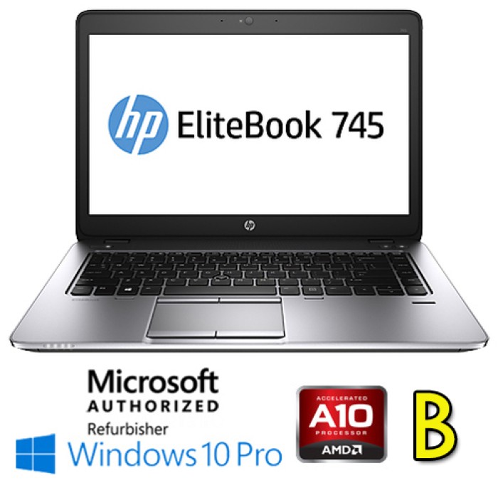 Notebook HP EliteBook 745 G3 AMD A10-8700B R6 8Gb 180Gb SSD 14.1' HD Windows 10 Professional [Grade B]