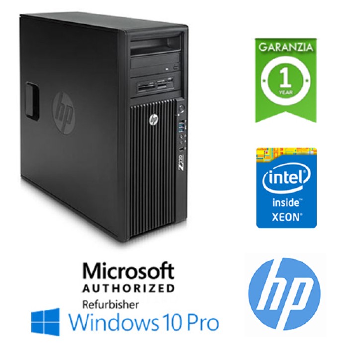 Workstation HP Z230 E3-1225 V3 3.2GHz 8Gb Ram 500Gb DVD-RW Nvidia Quadro NVS310 1Gb Windows 10 Professional