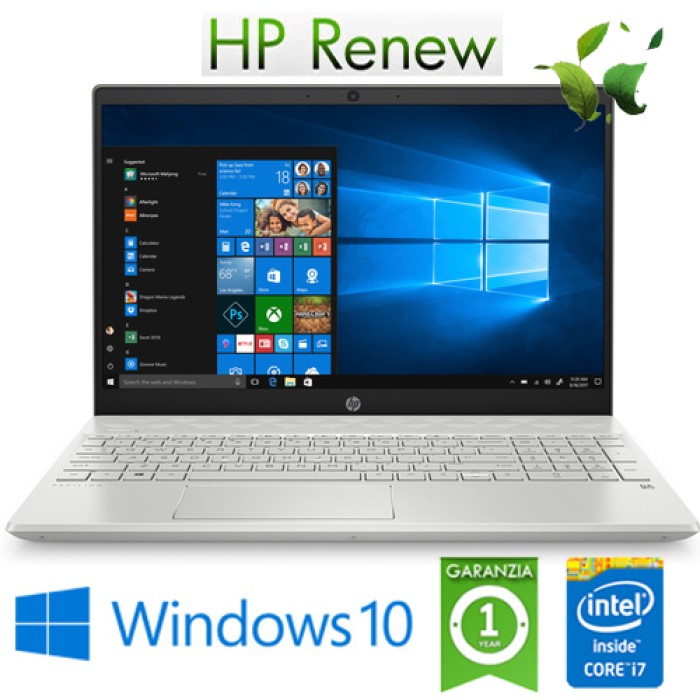 Notebook HP Pavilion 15-cs3070nl i7-1065G7 8Gb 512Gb SSD 15.6' FHD NVIDIA GeForce MX250 2GB Windows 10 HOME