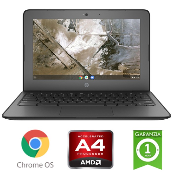 Notebook HP Chromebook 11A G6 EE AMD A4-9120C 1.6GHz 4Gb 16Gb SSD 14' FHD LED TS Chrome OS