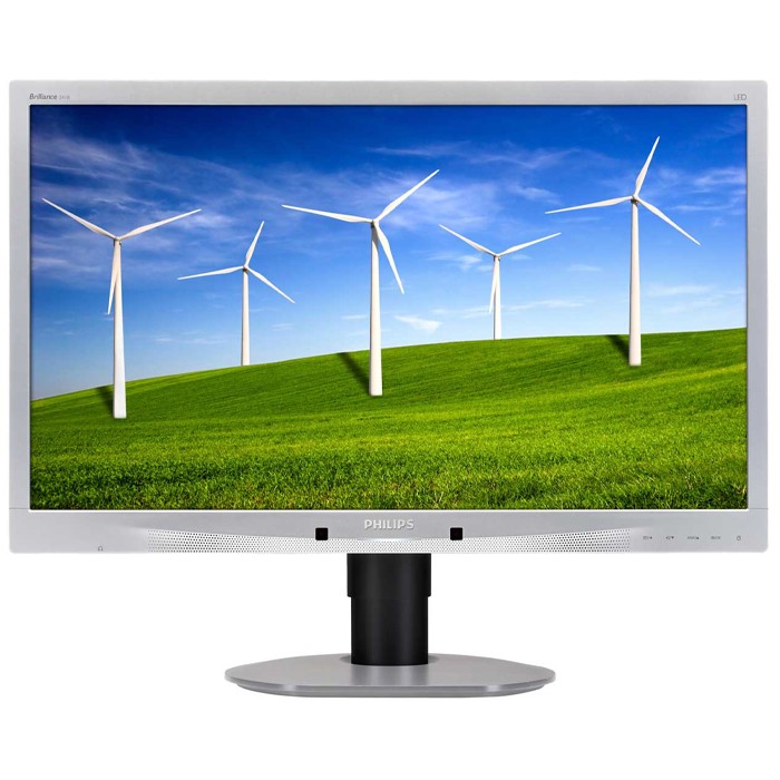 Monitor Philips Brilliance 241B4L 24 Pollici 1920x1080 Full-HD USB VGA DVI DP Black Silver