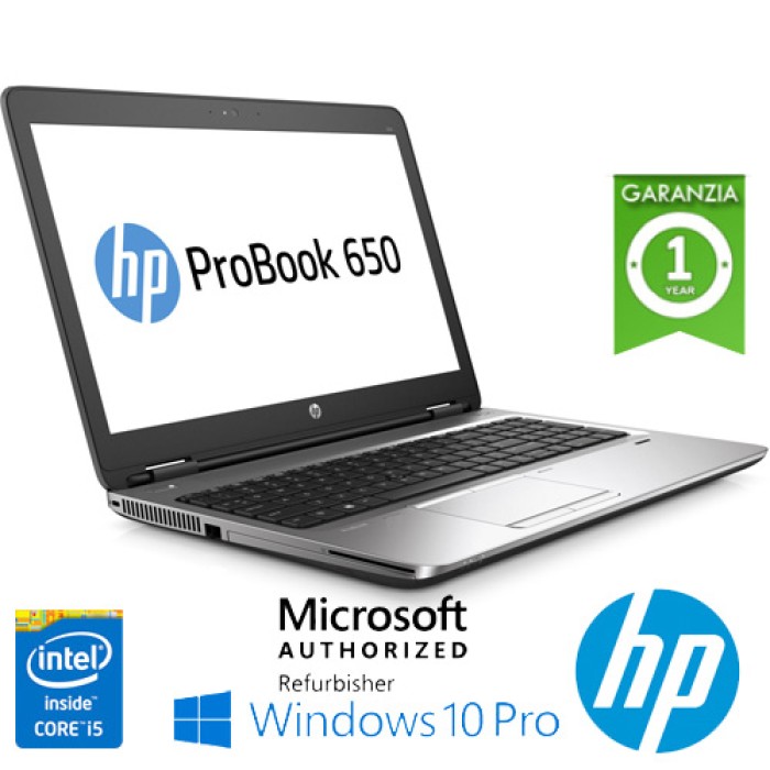Notebook HP ProBook 650 G2 Core i5-6300U 8Gb 500Gb 15.6' AG LED DVD-RW Windows 10 Professional 
