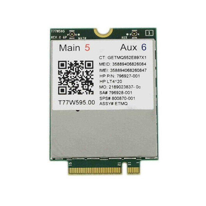 Scheda HP LT4120 M.2 X5 LTE Internal WWAN