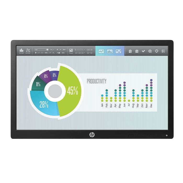 Monitor HP EliteDisplay E202 20 Pollici LED 1600 x 900 Black [SENZA BASE]