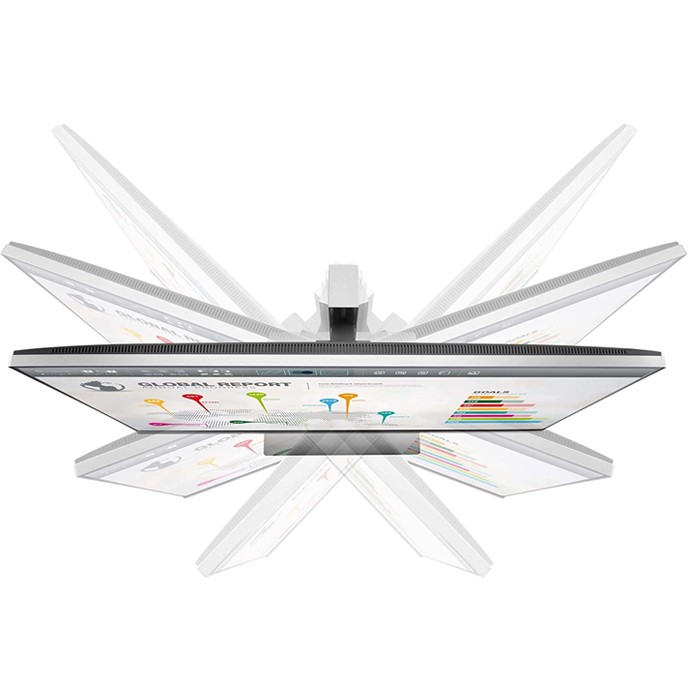 Monitor HP EliteDisplay E273q 27 Pollici 2560 x 1440 Pixel 2K USB USB-C VGA HDMI DP Argento