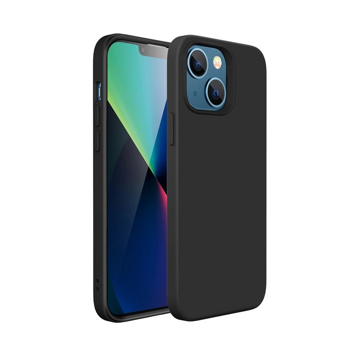 Cover in silicone liquido dynamic per iphone 13 nero [2000000020341]