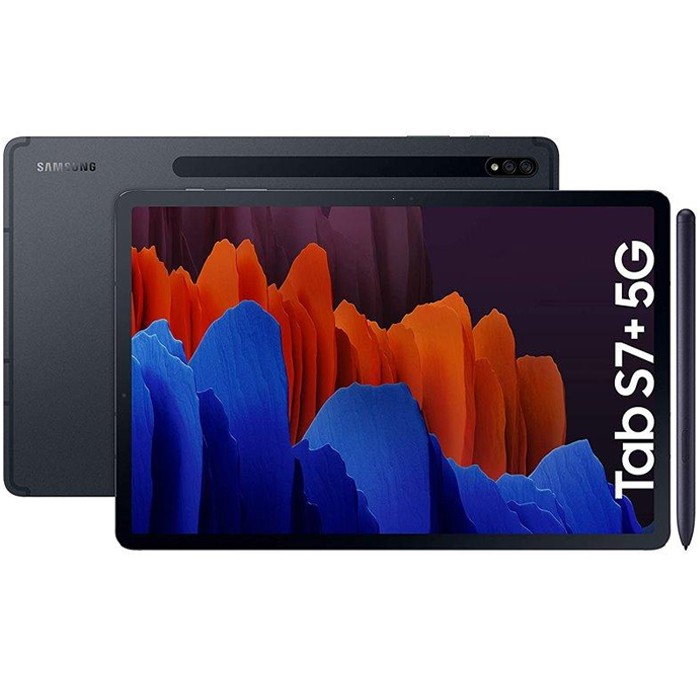 Tablet Samsung Galaxy Tab S7+ 5G SM-T976B 12.4' 128GB WiFi LTE  Android OS Black