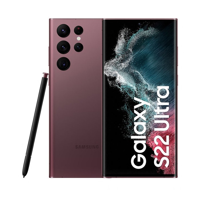 Smartphone Samsung Galaxy S22 Ultra 5G SM-S908B 128GB 6.8' Dynamic AMOLED 2X 108MP Burgundy [Grade B]