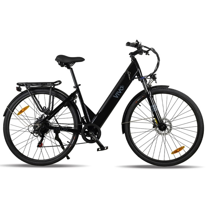 Vivobike CITY BIKE M-VT2822B 250 Watt 50 Km Autonomia LCD Black Alluminio [NUOVO]