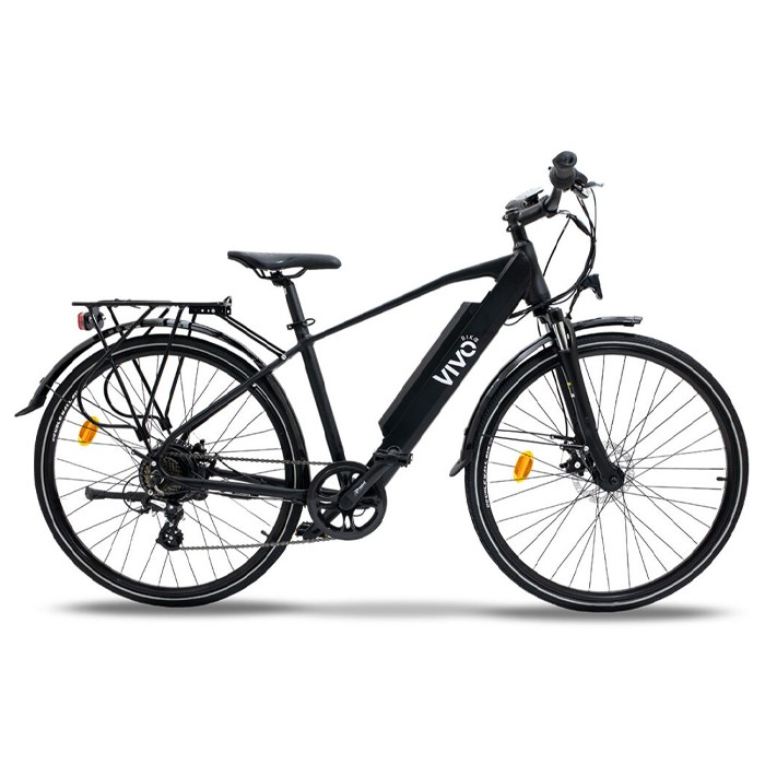 Vivobike CITY BIKE M-VR28 250 Watt 50 Km Autonomia LCD Black Alluminio [NUOVO]