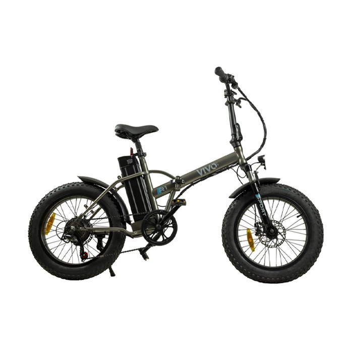 Vivobike FAT BIKE M-VR122 250 Watt 35 Km Autonomia LCD Gray Acciaio [NUOVO]