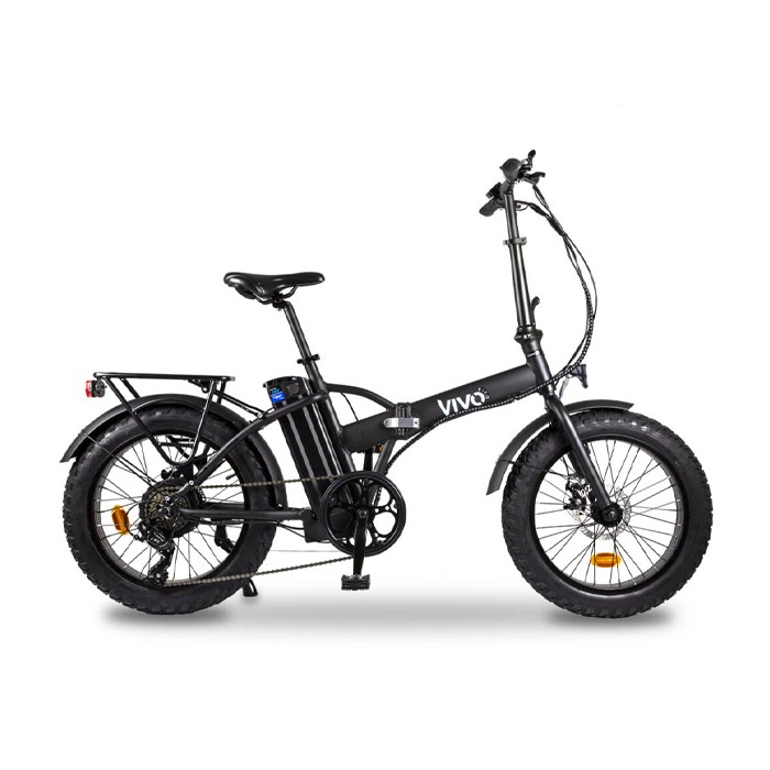 Vivobike FAT BIKE M-VF19 250 Watt 35 Km Autonomia LED Black Alluminio [NUOVO]
