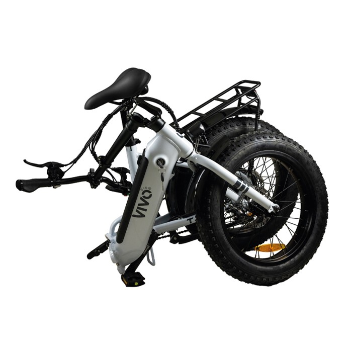 Vivobike FAT BIKE M-VT422 250 Watt 30 Km Autonomia LCD White Alluminio [NUOVO]