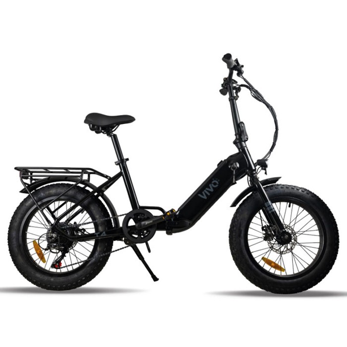 Vivobike FAT BIKE M-VT422B 250 Watt 30 Km Autonomia LCD Black Alluminio [NUOVO]