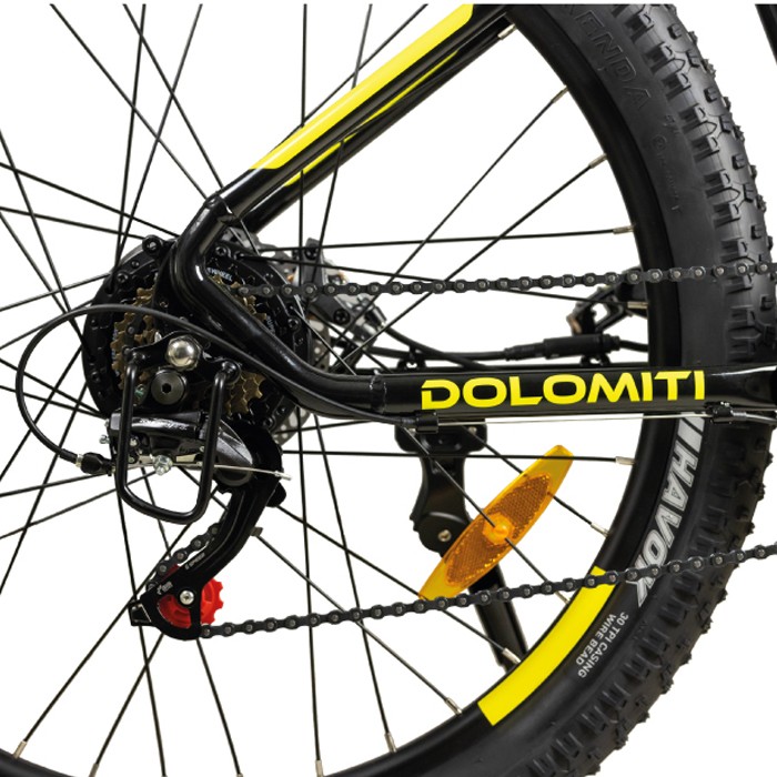 Vivobike MOUNTAIN BIKE M-VD275 250 Watt 40 Km Autonomia LCD Black Yellow Alluminio [NUOVO]