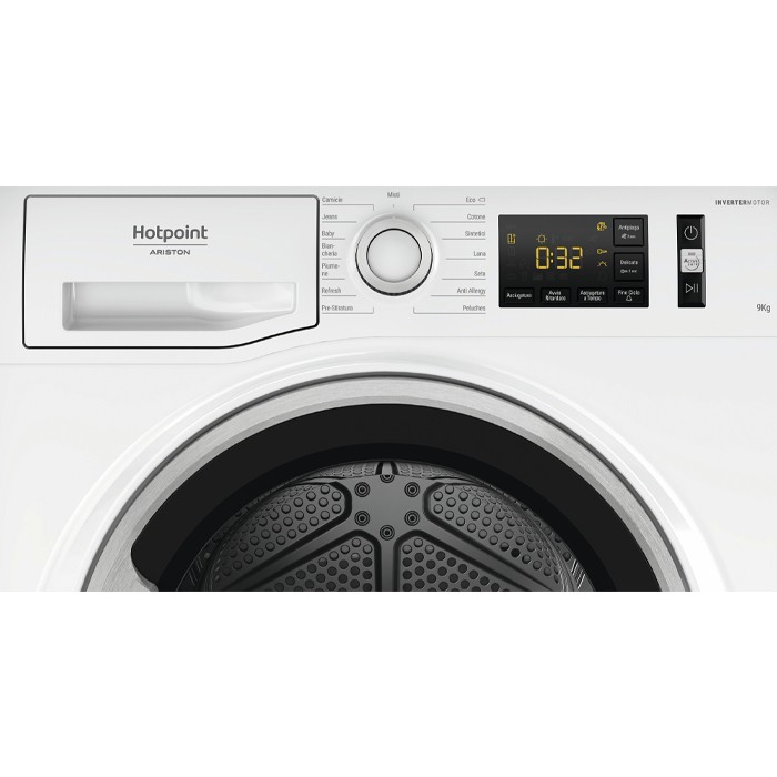 Asciugatrice Caricamento frontale Hotpoint EU NTDG92 SK IT 9 kg A++ Bianco