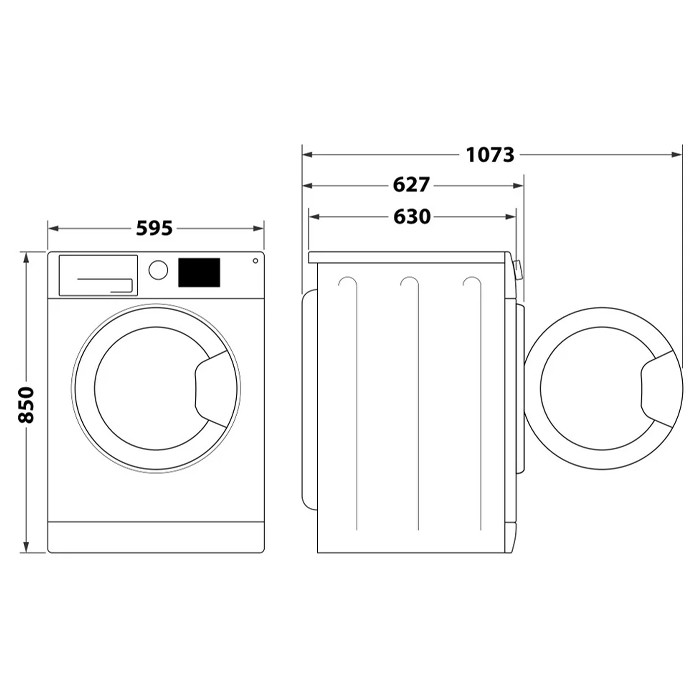 Lavatrice Caricamento frontale Whirlpool FFB D85 V IT 8 kg 1200 Giri/min Bianco