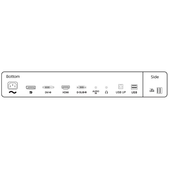 Monitor Philips 242B1 24 Pollici 1920x1080 Full-HD VGA DVI HDMI DP Black