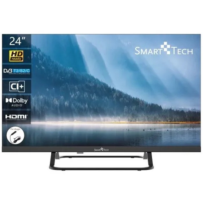 TV Smart-Tech 24HN01VC 24 Pollici 1366x768 HD LED DVB-T2 Black