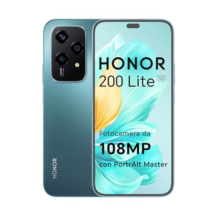Smartphone Honor 200 Lite 5G 256GB 6.7' AMOLED 108MP Cyan Lake [Grade A]