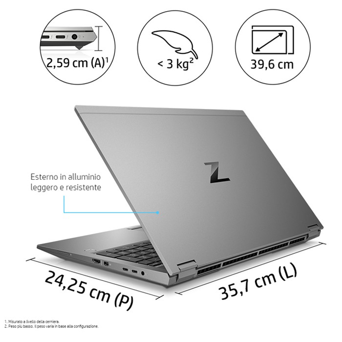 Mobile Workstation HP ZBook Fury 15 G7 i7-10850H 32GB 512GB SSD 15.6' T2000 Max-Q 4GB Win 11 Pro [Grade C+]