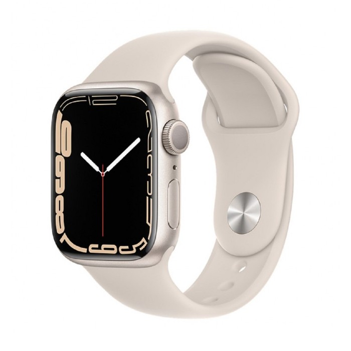 Smartwatch Apple Watch Series 7 Cellular (A2478) 45mm OLED Touchscreen WiFi LTE GPS Starlight [Grade B]