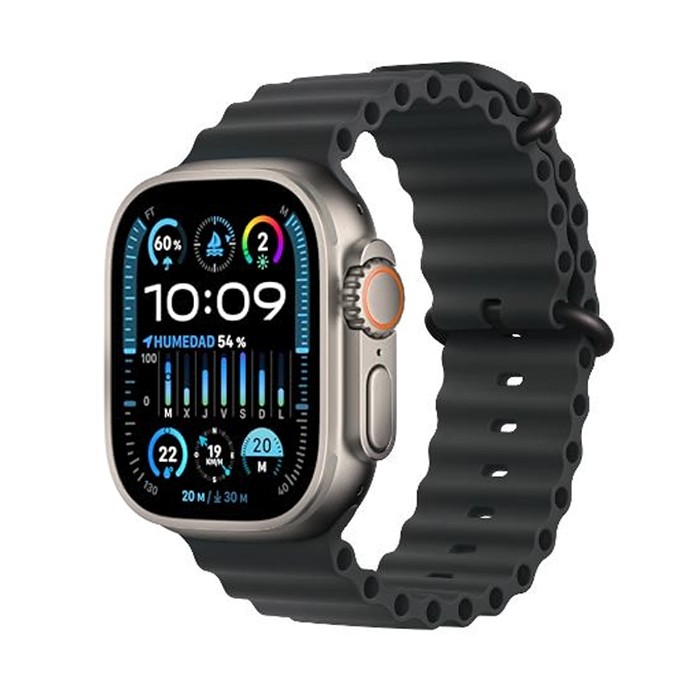 Smartwatch Apple Watch Ultra (A2684) 49mm Titanium 64GB GPS+Cell OLED Touchscreen Black [Grade A]