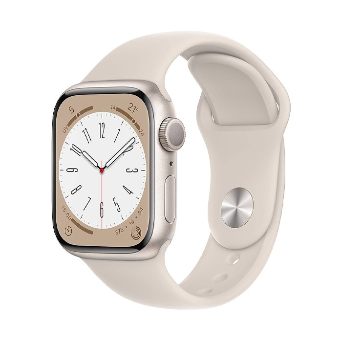 Smartwatch Apple Watch Series 8 GPS (A2770) Aluminium 41mm 32GB OLED Touchscreen Starlight [Grade B]